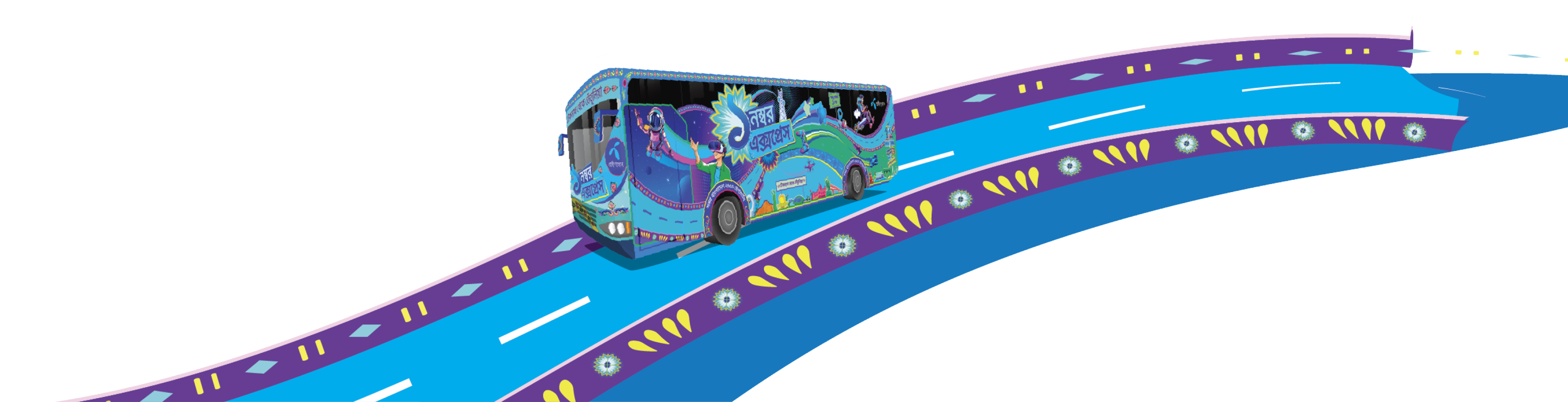 Decorative bus image